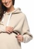 MijaCulture hoodie for pregnant women and breastfeeding  Megan  M021 Beige